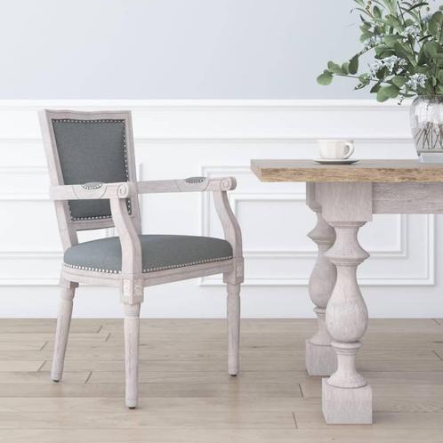 vidaXL Eetkamerstoel stof donkergrijs, Huis en Inrichting, Stoelen, Nieuw, Verzenden