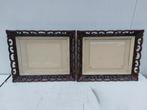 Lijst (2) - Glas, Hout - houten fotokaders, Antiek en Kunst