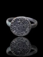 Oud-Romeins Extreem Rare Bronze Legion Seal Ring