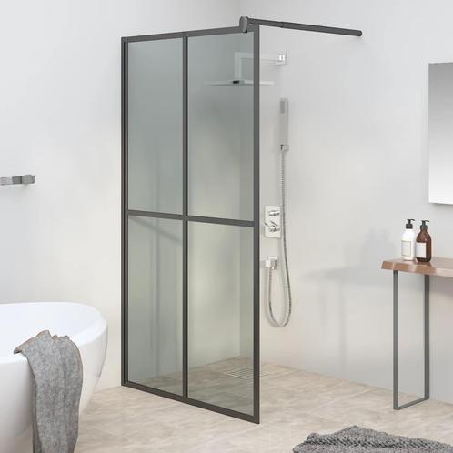 vidaXL Inloopdouchescherm 100x195 cm donker gehard glas, Doe-het-zelf en Bouw, Sanitair, Nieuw, Verzenden