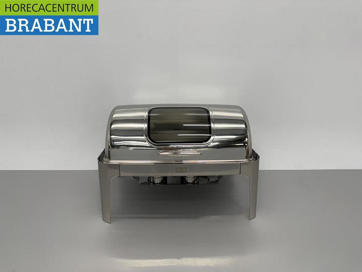 HCB Chafing Dish Rolltop RVS – Kijkglas – 9 liter – 1/1 GN, Zakelijke goederen, Horeca | Keukenapparatuur, Ophalen of Verzenden