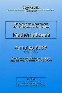 Mathématiques Concours de recrutement des Professeurs de..., Livres, Livres Autre, Envoi
