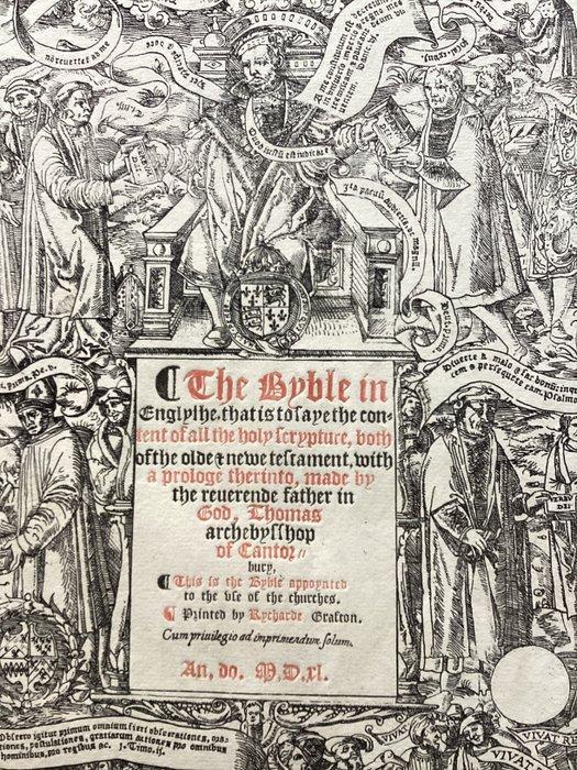 Tyndale Rogers and Myles Coverdale - Frontispiece of the, Antiek en Kunst, Antiek | Boeken en Manuscripten