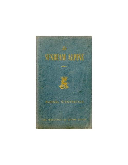 1960 SUNBEAM ALPINE SERIE II INSTRUCTIEBOEKJE FRANS, Auto diversen, Handleidingen en Instructieboekjes
