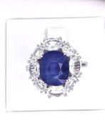 Ring Platina - 7.56ct. tw. Saffier - Saffier - Natuurlijke, Nieuw