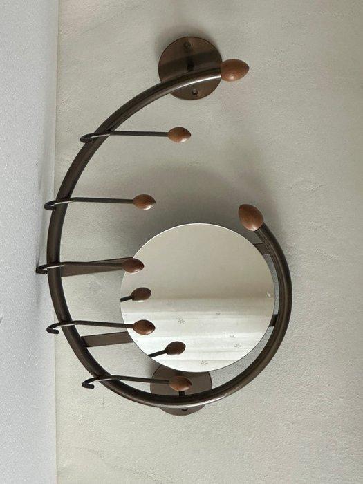 Bony design - Spiegel - Hout, glas en metaal ,brons kleurige, Huis en Inrichting, Overige Huis en Inrichting