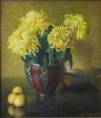 Berthe Serrure (1891-1985) - Chrysanthèmes, Antiek en Kunst, Kunst | Schilderijen | Klassiek