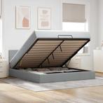 vidaXL Bed poef met matras en LEDs 180x200 cm stof, Huis en Inrichting, Verzenden, Nieuw