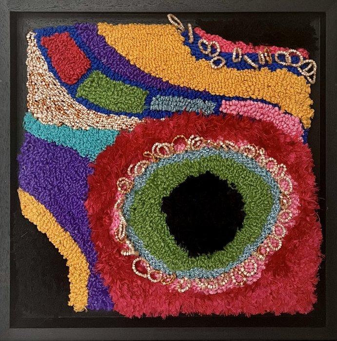 Taftique Jules Vissers - Tapisserie - 38 cm - 38 cm - Dream, Antiquités & Art, Art | Objets design