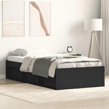 vidaXL Bedframe zwart 90x200 cm, Huis en Inrichting, Verzenden, Nieuw