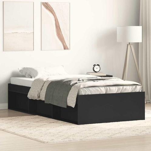 vidaXL Bedframe zwart 90x200 cm, Huis en Inrichting, Slaapkamer | Bedden, Nieuw, Verzenden