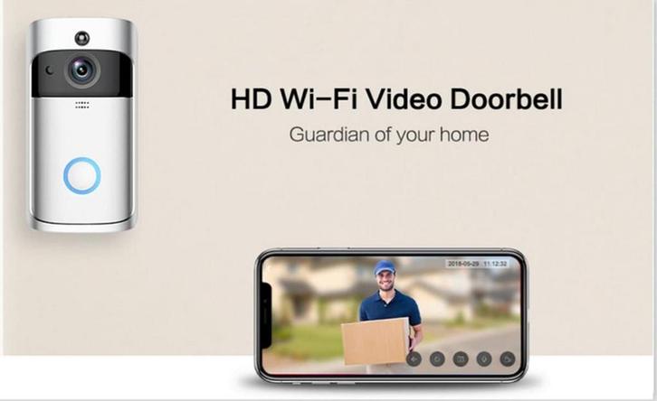 Video V5 - deurbel met camera – NL Handleiding – Draadloze, Doe-het-zelf en Bouw, Alarmsystemen, Verzenden