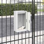 vidaXL Brievenbus met opslag met de deur Wit 30 x 20 x 55 cm, Verzenden, Nieuw