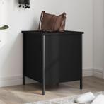 vidaXL Opbergbankje 40x42,5x50 cm bewerkt hout zwart, Verzenden, Nieuw