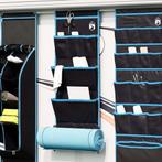 vidaXL Opbergzak met opslag Zwart, Blauw 91 x 47.5 cm oxford, Caravans en Kamperen, Tentaccessoires, Verzenden, Nieuw