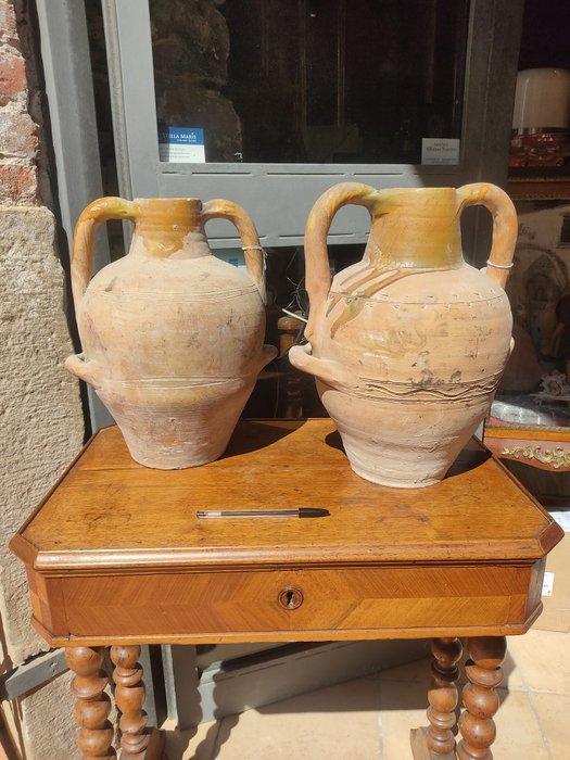 Vaas (2) - Aardewerk - Amforen voor wijn, Antiek en Kunst, Antiek | Glaswerk en Kristal