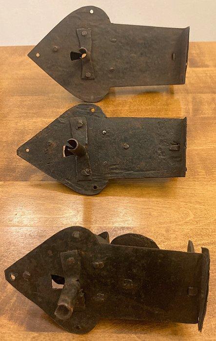 Slot (3) - Sloten voor lade-kist uit de 19e eeuw, Antiek en Kunst, Antiek | Overige Antiek