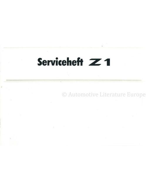 1990 BMW Z1 GARANTIEBOEKJE DUITS, Auto diversen, Handleidingen en Instructieboekjes