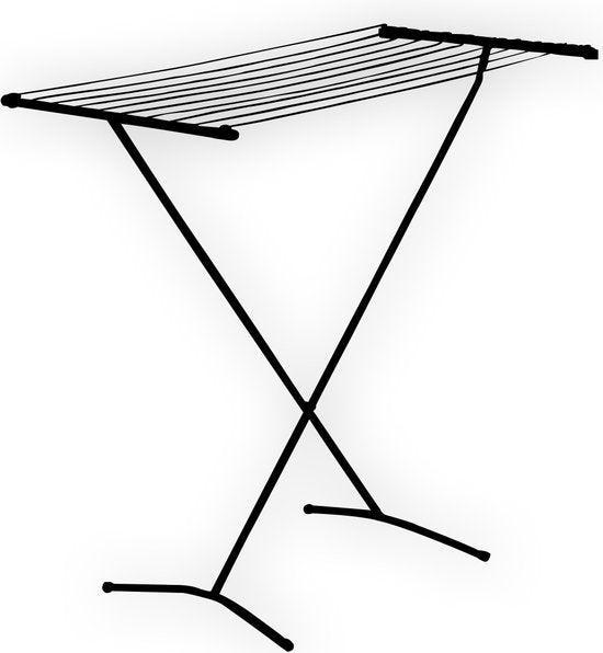 2dekans | BRASQ Droogrek Staand Zwart - 8 meter - Wasdroger, Tuin en Terras, Droogmolens en Wasrekken, Ophalen of Verzenden