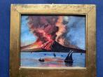 Scuola Napoletana (XIX-XX) - Eruzione del Vesuvio, Antiek en Kunst