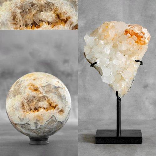 GEEN RESERVEBEDRAG - Geweldige set van kristalkwarts Bol en, Antiek en Kunst, Kunst | Designobjecten