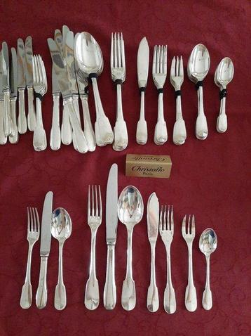Christofle - Ménagère (60) - Plaqué(e) argent - Model Cluny