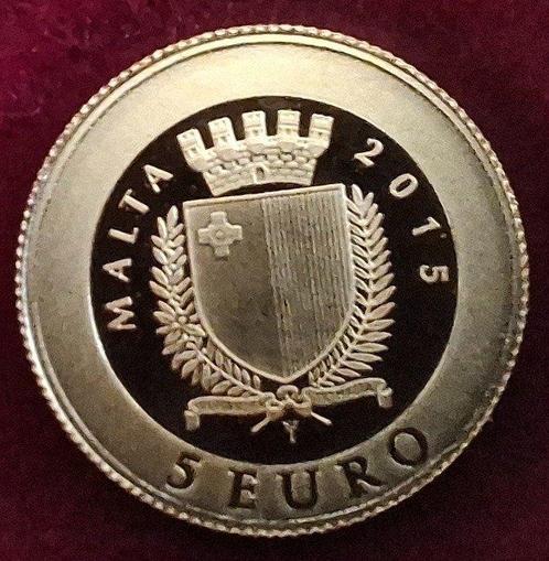 Malta. 5 Euro 2015 The One-Third Farthing Proof (Zonder, Postzegels en Munten, Munten | Europa | Euromunten