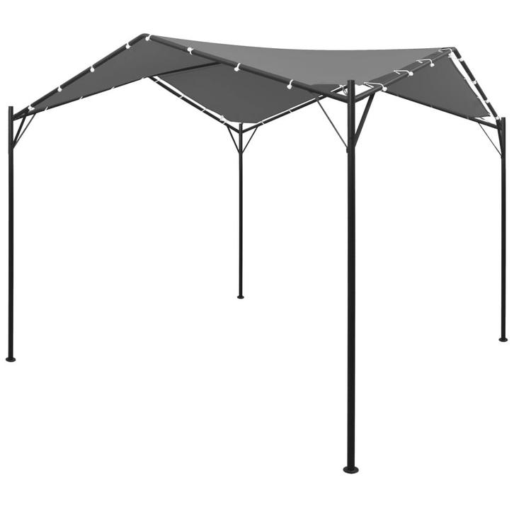 vidaXL Prieel 4x4 m antraciet, Tuin en Terras, Partytenten, Nieuw, Verzenden