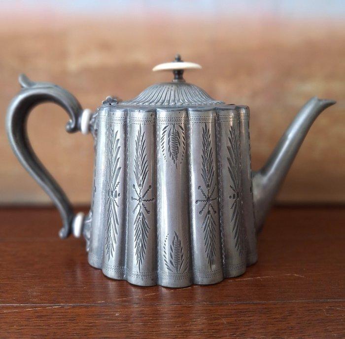 Nodder & Sons - Theepot - Brittannia Metal - Fraai, Antiek en Kunst, Antiek | Overige Antiek