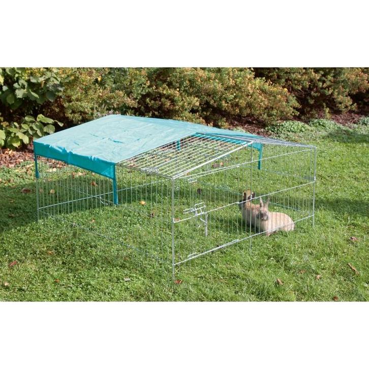 Enclos dextérieur easy zingué 115x115x60cm - kerbl, Animaux & Accessoires, Box & Pâturages