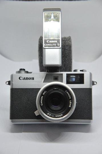 Canon Canonet 28 + Speciale Canolite D flitser Appareil