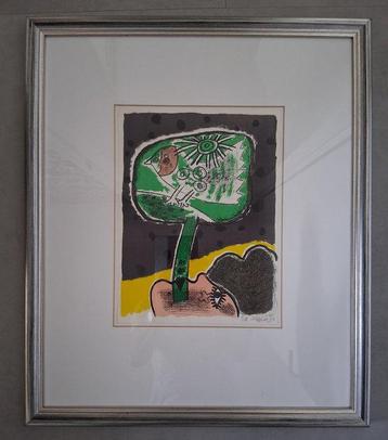 Corneille (1922-2010) - Vrouw, vogel en zon beschikbaar voor biedingen