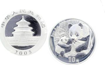 China 10 Yuan Panda 2005 Proof Pp in Originalkapsel Folie..., Verzenden