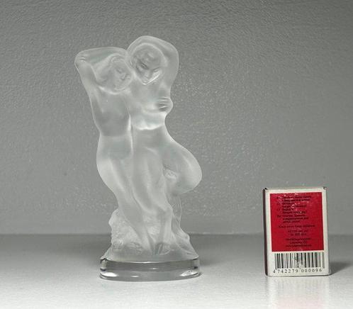 Lalique - Figurine - Crystal Statue Couple of dancers Pan, Antiek en Kunst, Antiek | Glaswerk en Kristal