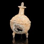 Bactrien Pot de khôl en bronze avec applicateur (Sans Prix, Antiek en Kunst