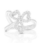 Bague - 18 carats Or blanc -  0.26ct. tw. Diamant, Nieuw