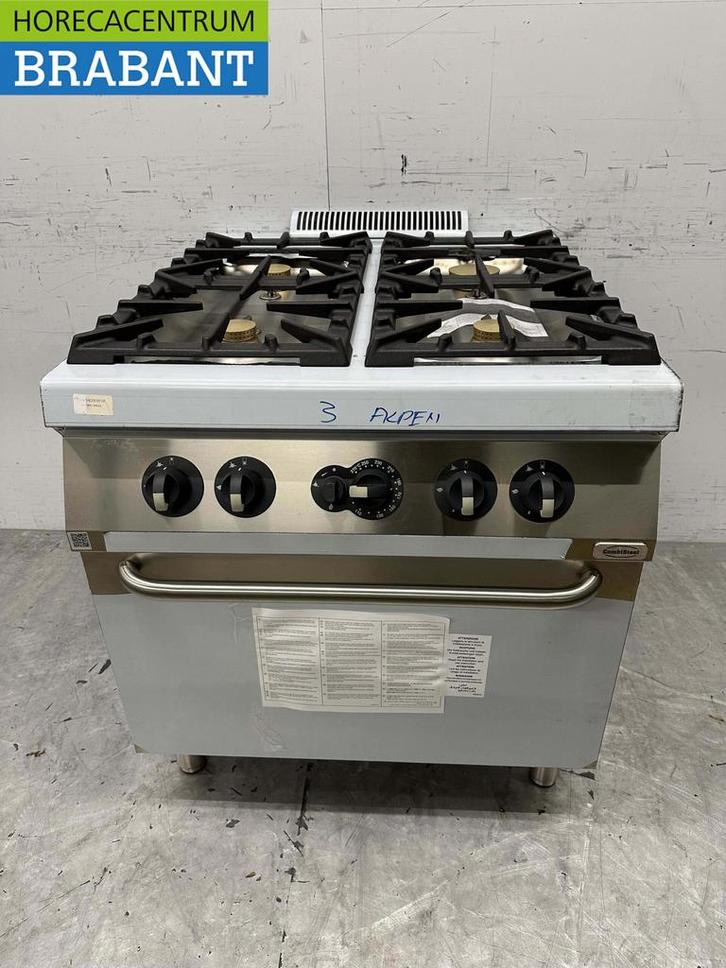 RVS Electrolux 4 pits Fornuis gasfornuis met gas oven 80 cm, Zakelijke goederen, Horeca | Keukenapparatuur, Ophalen of Verzenden