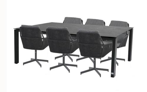 4 Seasons Outdoor Primavera tuinset antraciet met Goa tafel, Tuin en Terras, Tuinsets en Loungesets