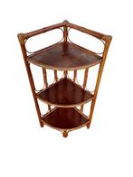 Étagère - Hoek - Hout, Rattan - Kastje