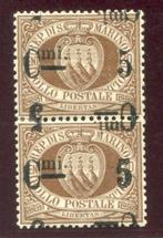 San Marino 1892 - 30 cent. overdruk 5 cent. met dubbele, Timbres & Monnaies, Timbres | Europe | Italie