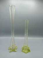 Eenbloemige vaas (2) - Eiffel - ouraline - Lot 2 soliflores, Antiek en Kunst, Antiek | Glaswerk en Kristal