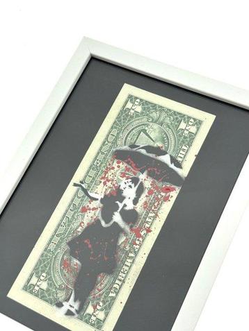 WhyCreationz (XX-XXI) - Banksy Umbrella Girl x Dollar Art