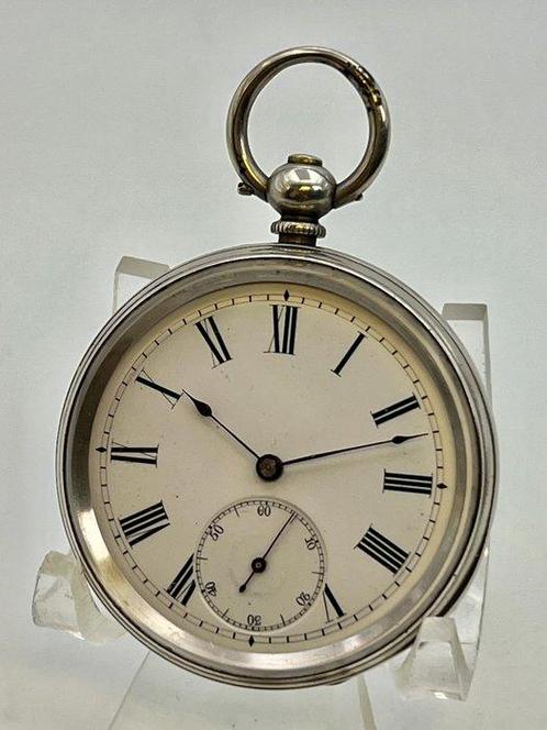 John Poole London . Cilindro . Argento . 1880 . Con, Handtassen en Accessoires, Horloges | Heren