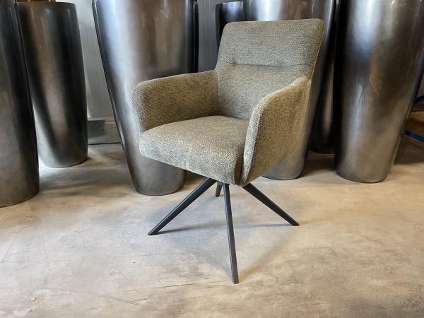 Veiling - Eetkamerstoel Turner (set van 4) weefstof - groen, Huis en Inrichting, Stoelen