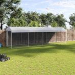 vidaXL Hondenkennel voor buiten met dak 760x190x225 m, Verzenden, Nieuw