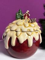 Art Italy: voorraadpot met sneeuwlandschap als deksel,