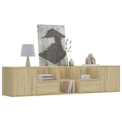 vidaXL Hoekkast 200x40x45 cm bewerkt hout sonoma, Huis en Inrichting, Kasten | Overige, Nieuw, Verzenden