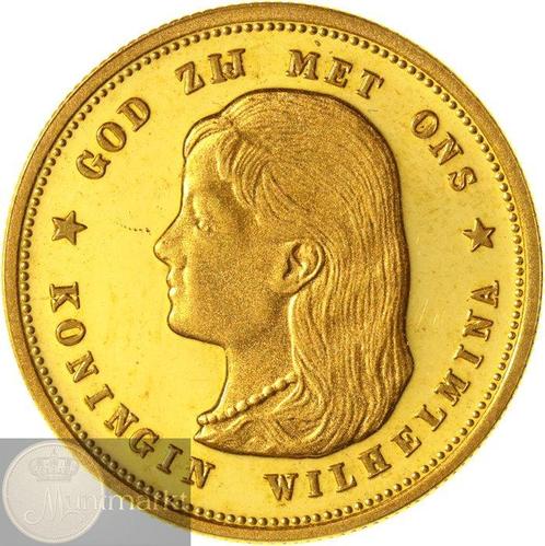 Pays-Bas. 3 stuks verguld zilveren penning van 10 Gulden, Postzegels en Munten, Munten | Europa | Niet-Euromunten