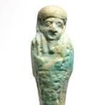 Oud-Egyptisch Faience Shabti met hiërogliefen