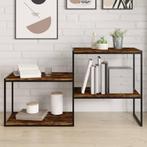 vidaXL Wandschappen 4 st 60x40x1,5 cm bewerkt hout gerookt, Huis en Inrichting, Woonaccessoires | Wandplanken en Boekenplanken